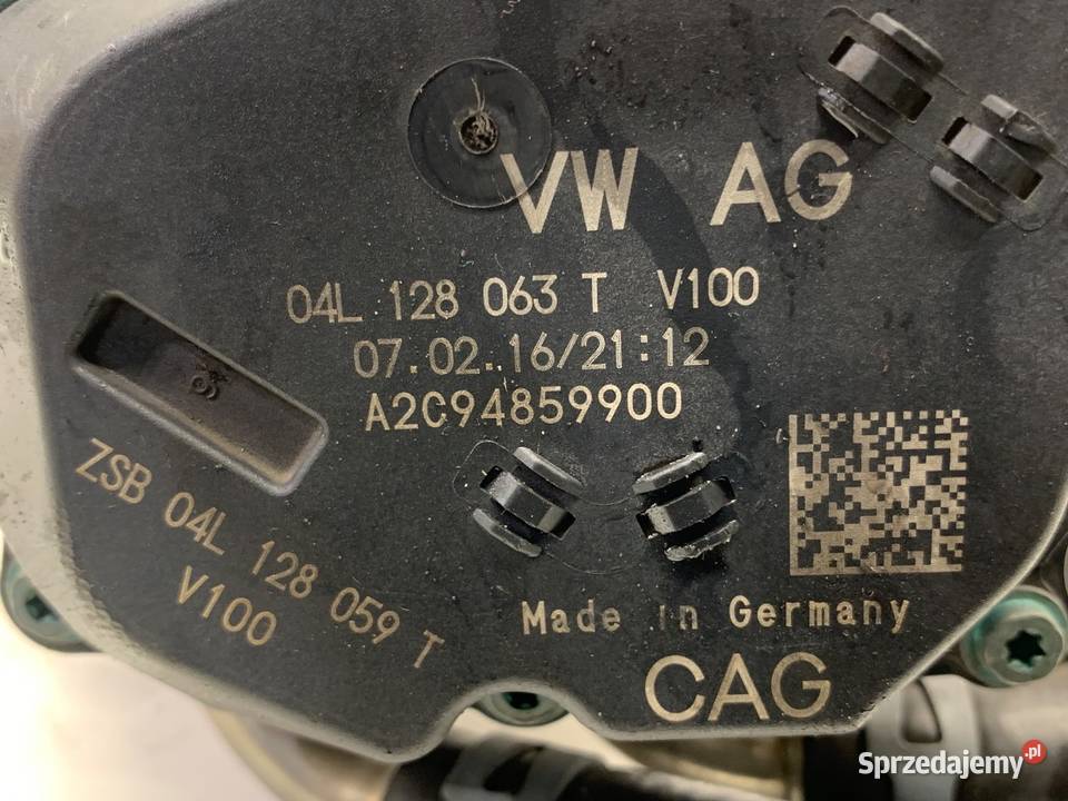 PRZEPUSTNICA VW GOLF VII 04L128063T 16 110 ZAWÓR osobowe