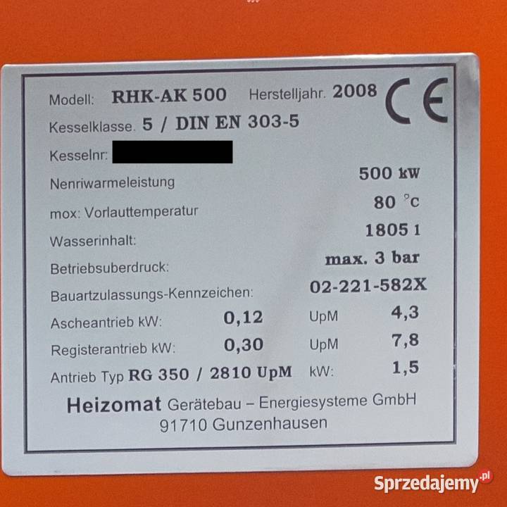Piec Na Trociny Zrębki Płytę MDF HDF Wióra inne lubuskie Kożuchów sprzedam