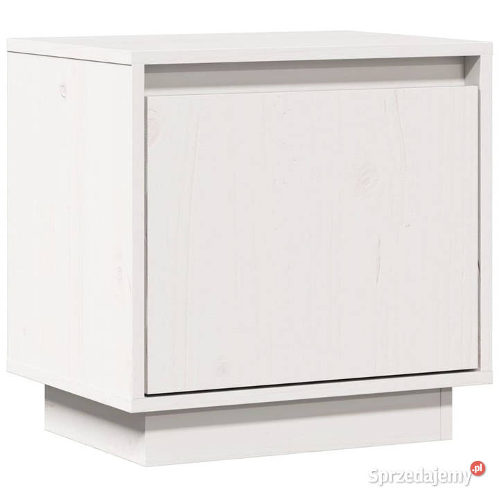 Szafka nocna biała 40x30x40 lite drewno sosnowe Meble
