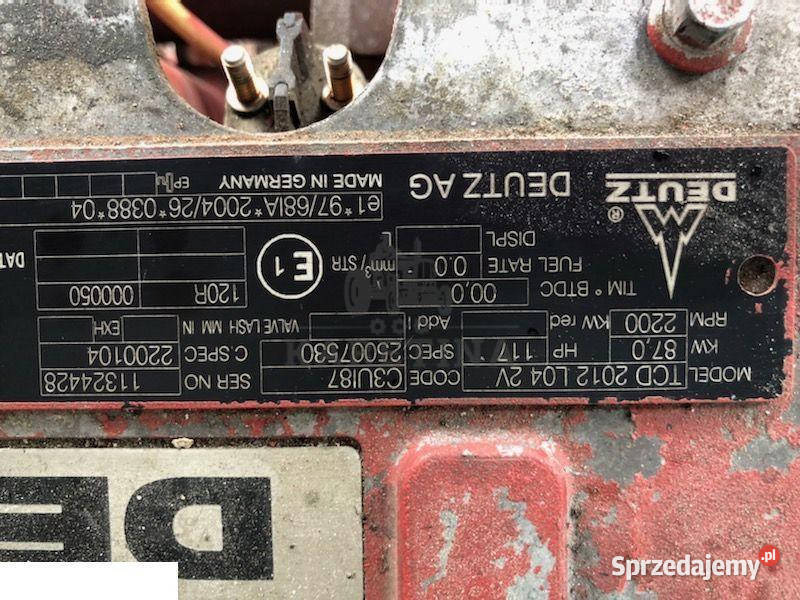 Deutz TCD 2012 L04 2V Głowica Części i osprzęt rolniczy Jastrzębniki