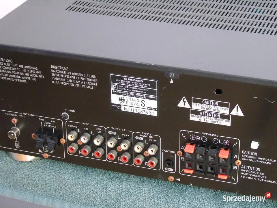 Wzmacniacz z radiem Pioneer SX221R sprawny Jasło