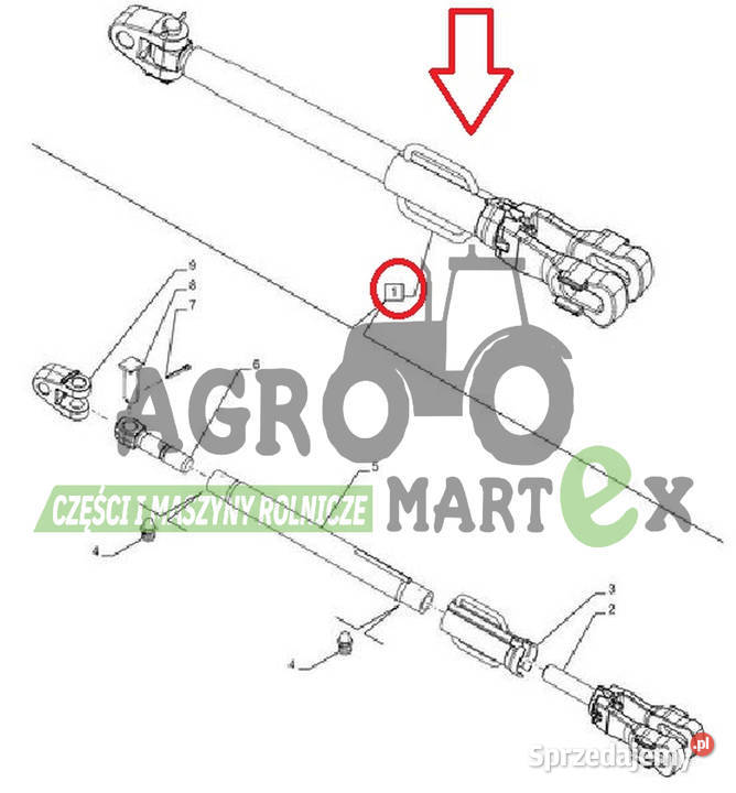 5197825 UCHO GÓRNE WIESZAKA CNH Wichrów