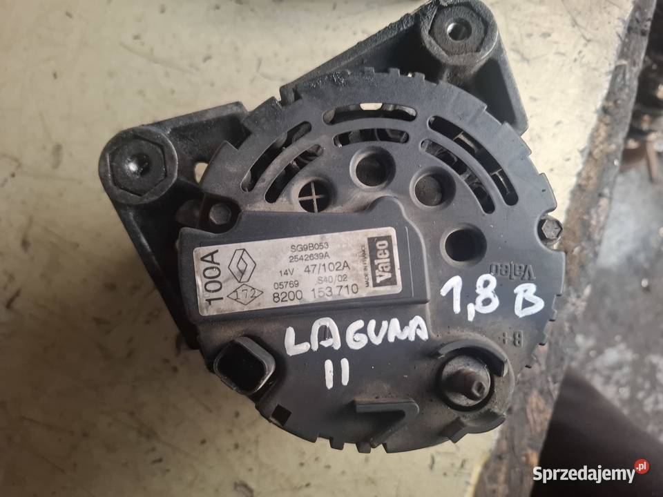 RENAULT LAGUNA II 18 16V alternator 8200153710 osobowe świętokrzyskie Kielce
