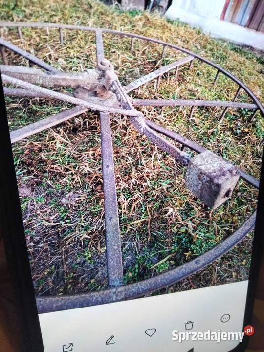 brona okragla obrotowa konna niemiecka zabytkowa Mierzawa