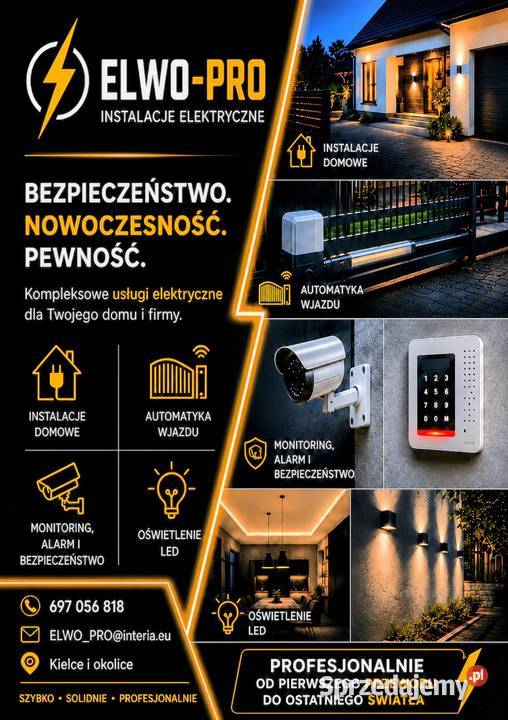 Kompleksowe usługi elektryczne Kielce