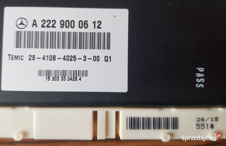 MODUŁ STEROWNIK ZAWIESZENIA MERCEDES CKLASA W205 mazowieckie Radom
