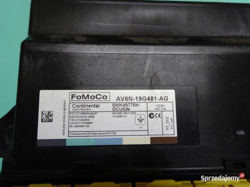 FOCUS MK3 III 16 TDCI 11r moduł komfortu osobowe