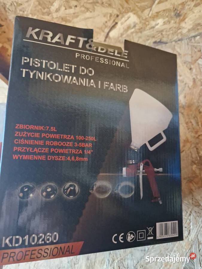 Pistolet tynkarski natryskowy 75L KD10260 do Cementy, wapno i kruszywo wielkopolskie Głogowa