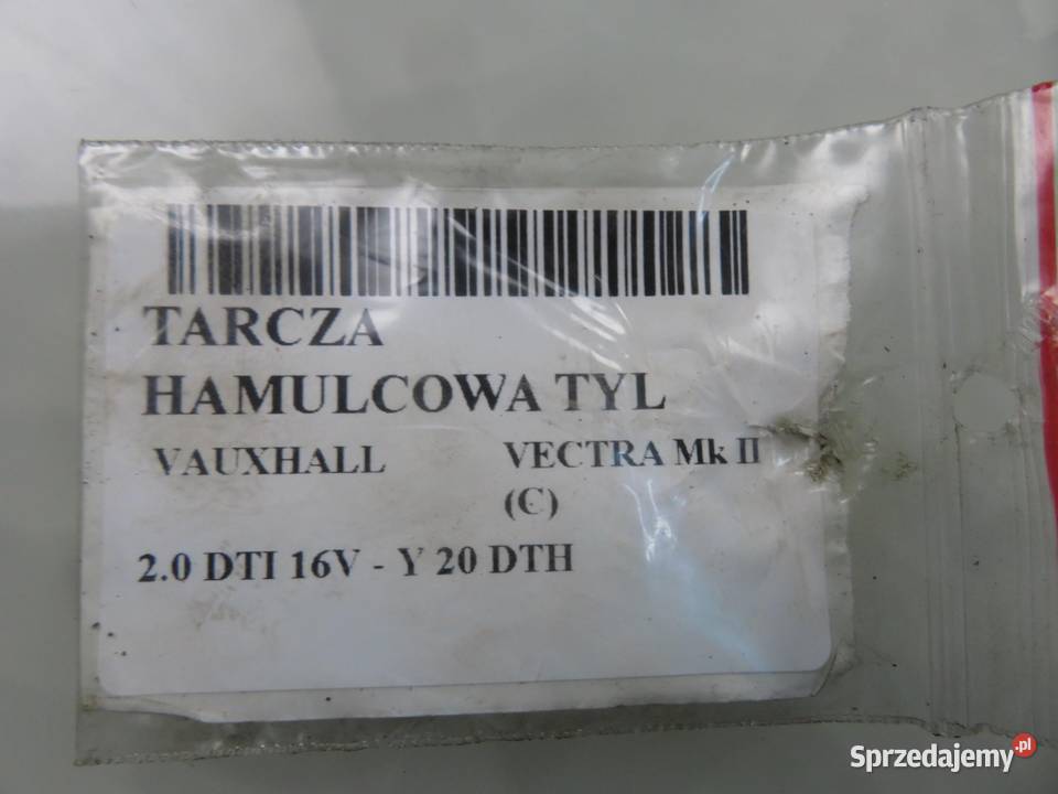 TARCZE HAMULCOWE TYŁ VECTRA C 20 DTI Tarcze hamulcowe