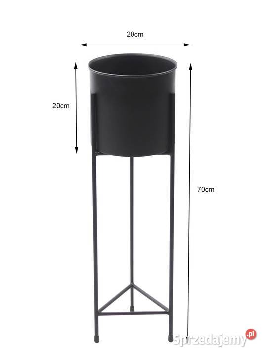 Kwietnik Metalowy Stojak na kwiaty z donicą 70 Sobienie-Jeziory