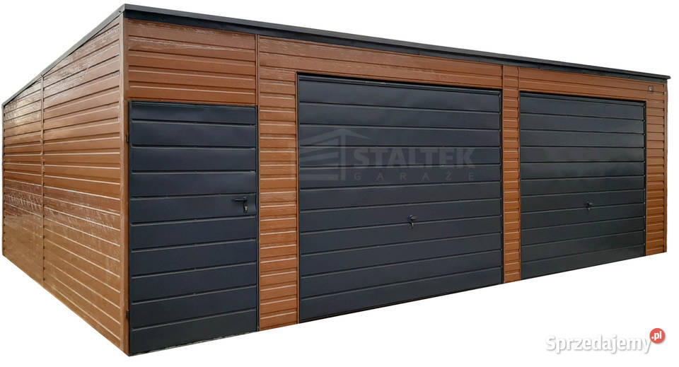 Garaż blaszany 75x55 2x brama drzwi 42m2 Częstochowa