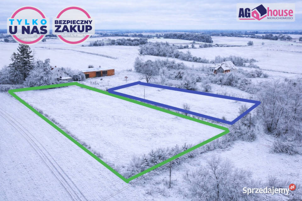 Sprzedaż działki Dalwin 3018m2 gaz