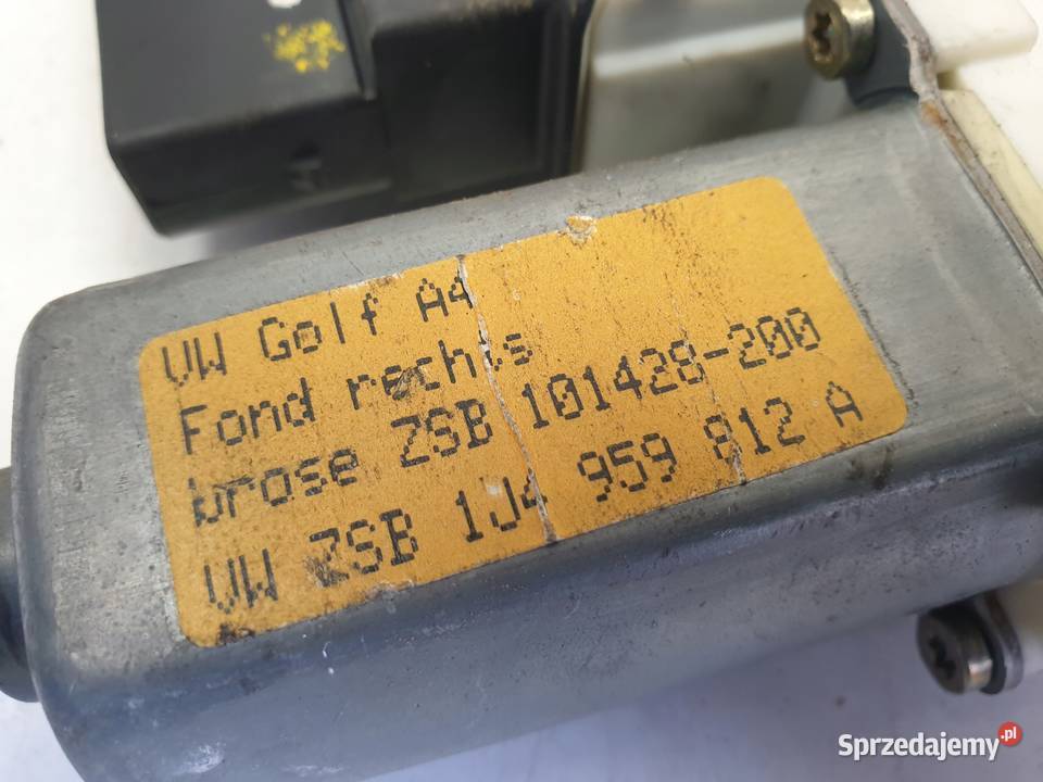 VW Golf IV MECHANIZM SZYBY Silniczek prawy tył Janów sprzedam
