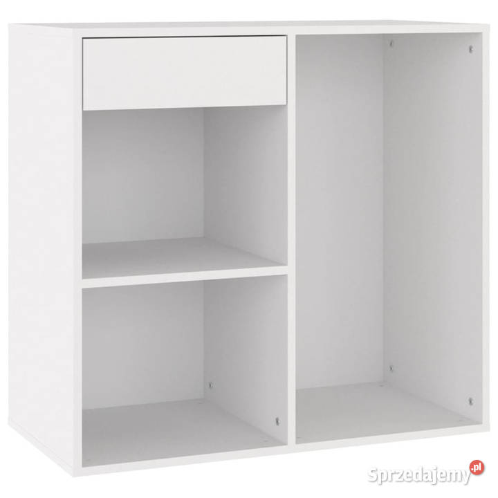 Szafka na kosmetyki biała 80x40x75 materiał