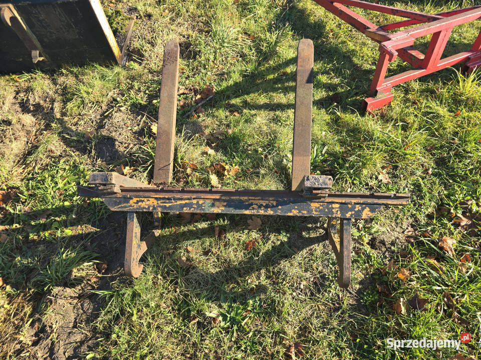 Widły regulowane do ciągnika ładowarki tura 100 warmińsko-mazurskie Litwinki