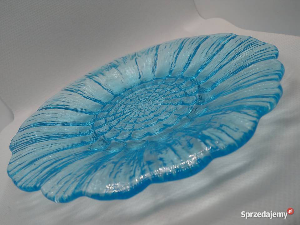 Frost talerz Cora patera niebieska 175 Szkło mazowieckie Warszawa