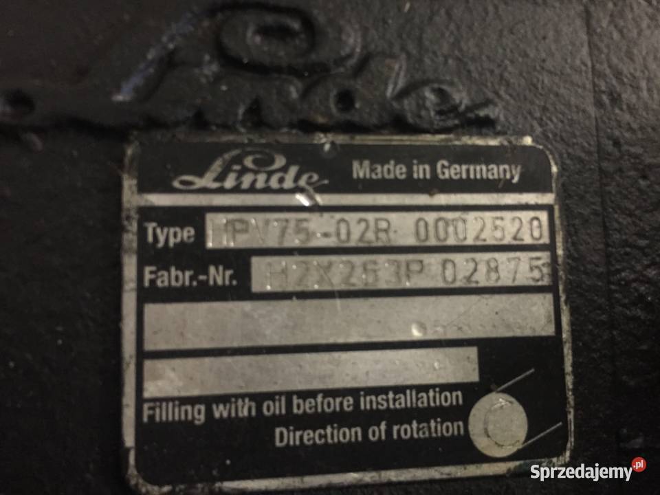 Pompa hydrauliczna LINDE HPV75 02R Dobrodzień