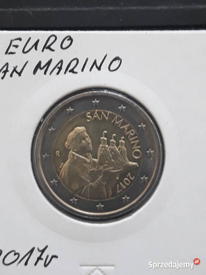2 Euro San Marino 2017 r Mennicze wielkopolskie Konin