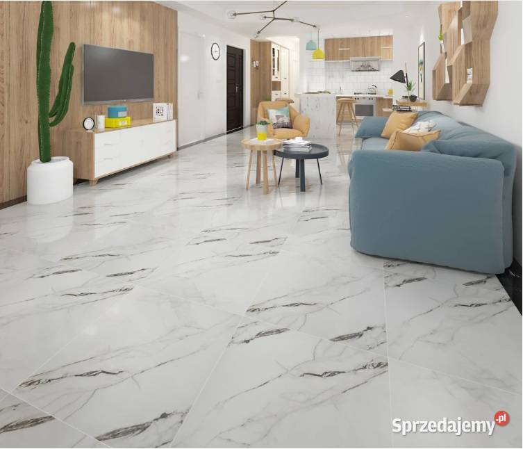 Gres 60x60 CALACATTA CARRARA WYSOKI POŁYSK gI Łask