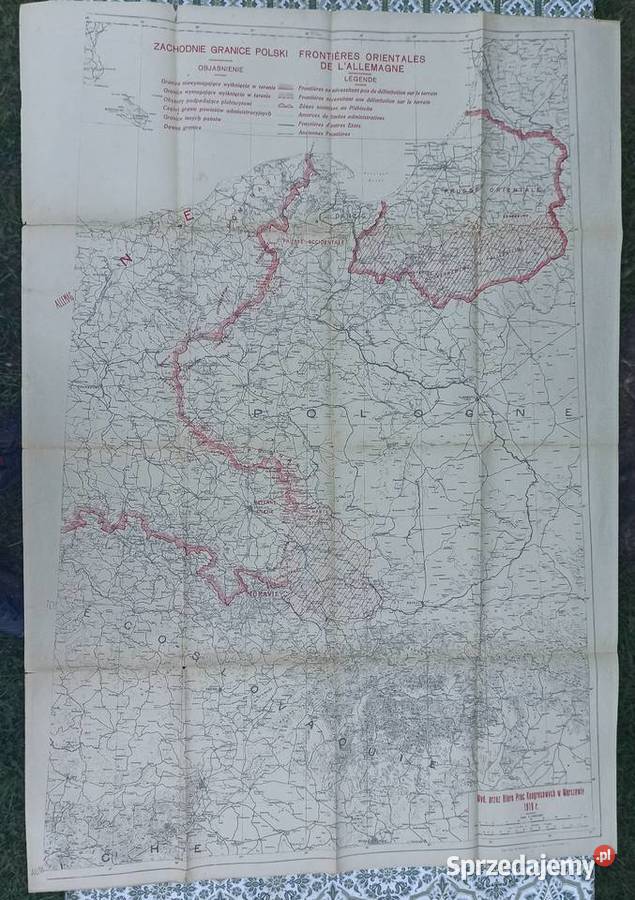Ponad 100 letnie mapy (Zachodnie Granice Polski, Gdańsk itp)