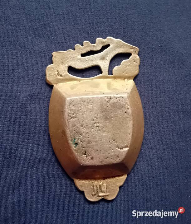 Mosieżna popielniczka z jeleniem CCCP lata Koźminek