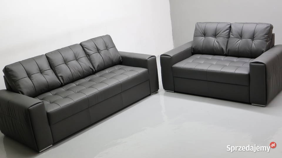 RIX KOMPLET 32 sofy kanapy zestaw popielata