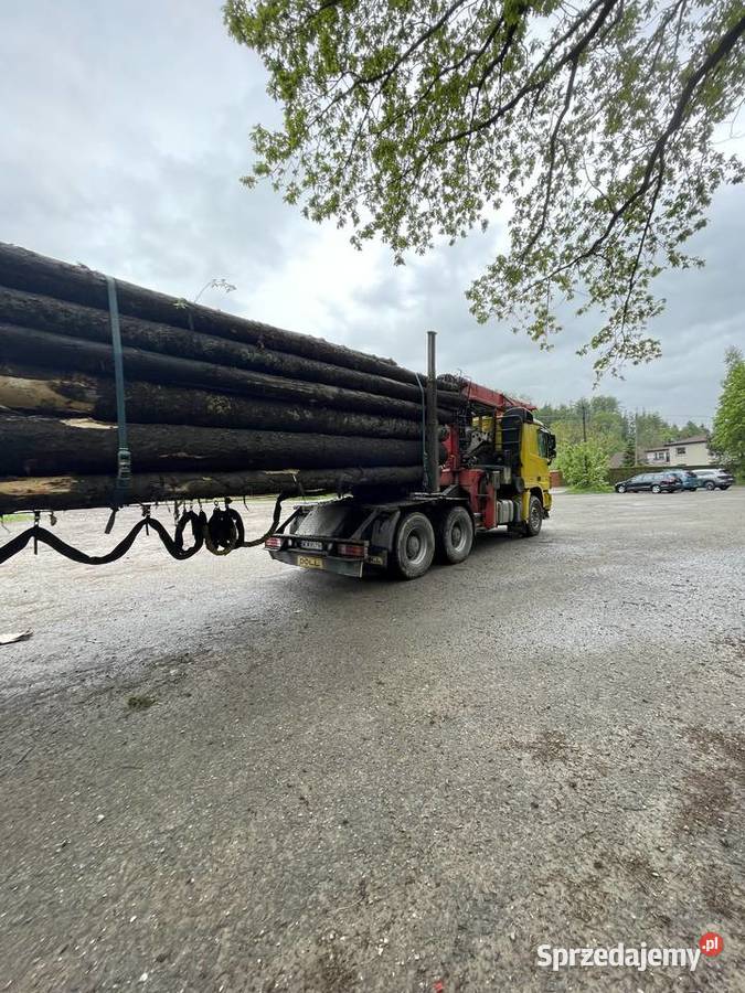 Drewno tartaczne rozładunek HDS