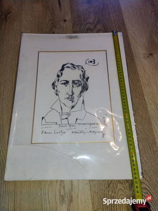 Horst Janssen Heinrich Heine litografia pomorskie