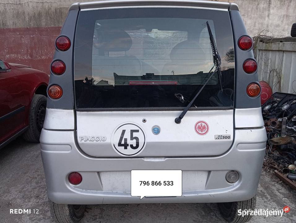 Microcar Piaggio M 500 rama zarejestrowana Szczecin