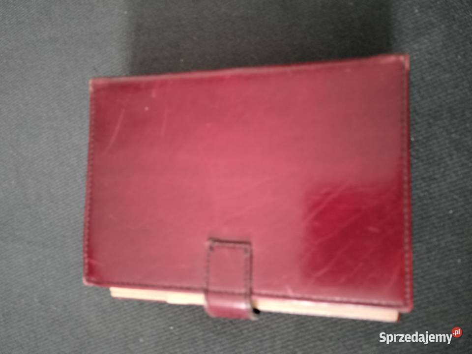 Aigner karty do gry skórzane etui vintage Choszczno