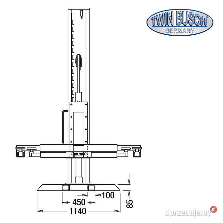 Podnośnik Jednokolumnowy TW 125 FG stacjonarny śląskie Tychy