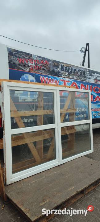 OKNA KacprzaK OKNO PCV 233X154 Używane Siedlce
