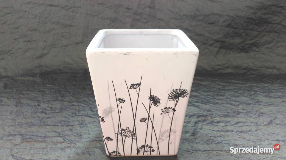 Osłonka doniczki Pojemnik kwadrat Dmuchawce NOWE Białystok
