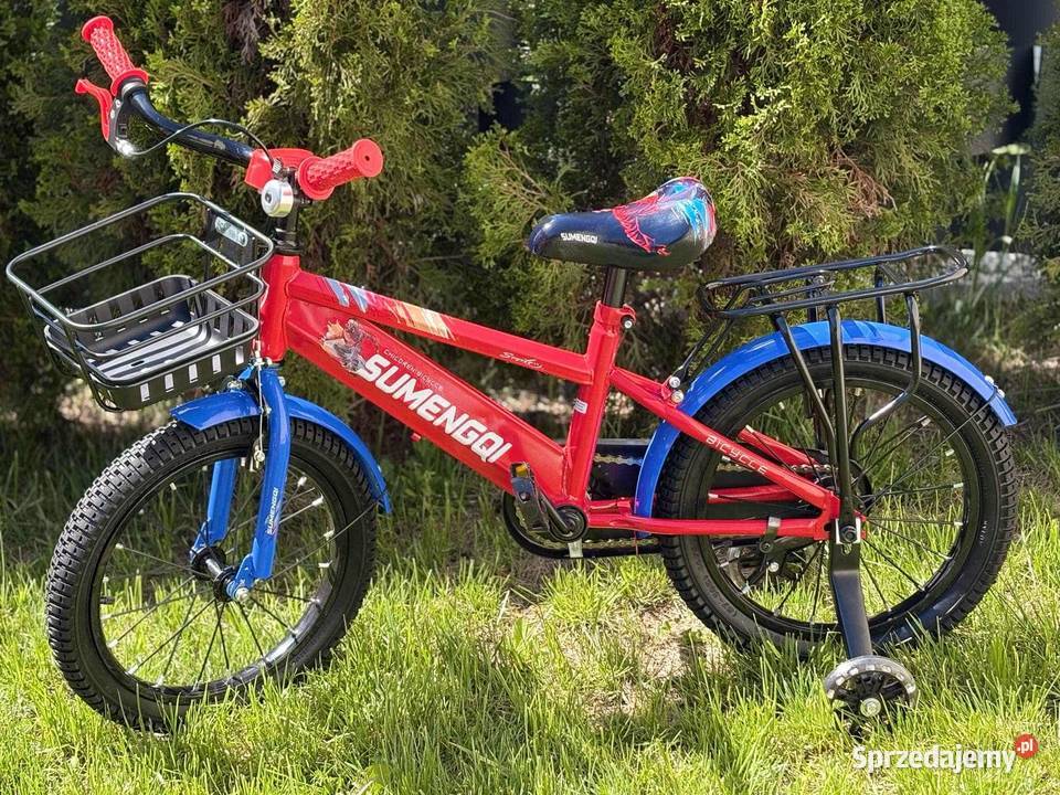 Rowerek 16 sumenqui srebrny czerwony turkusowy zachodniopomorskie Szczecin sprzedam