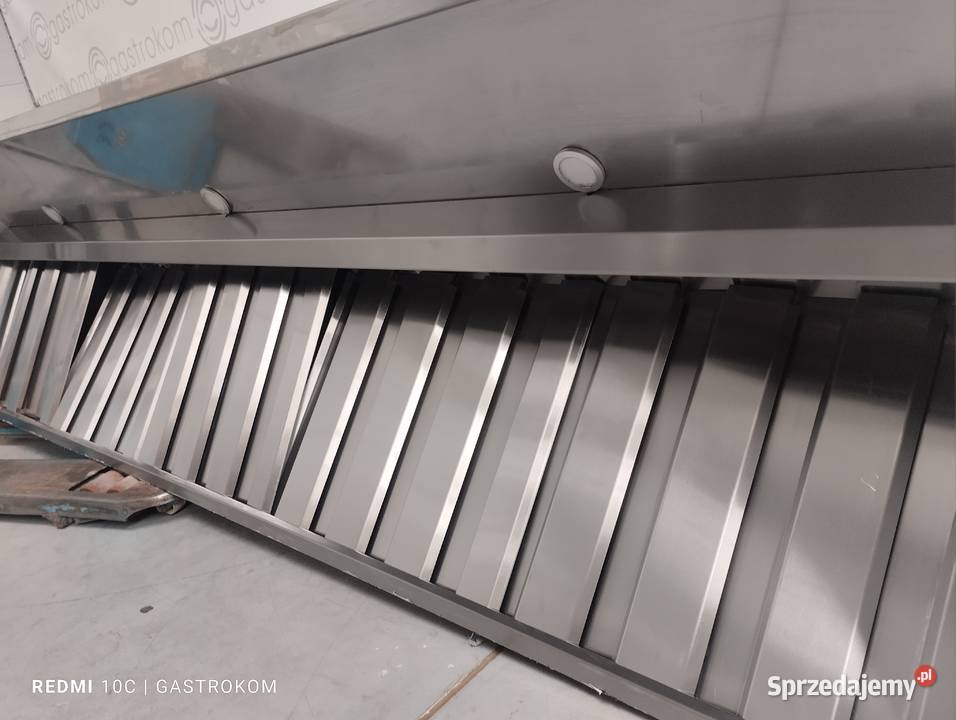 Okap przyścienny trapezowy z łapaczami 250x70x36 Wrocław