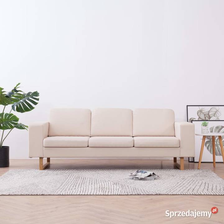 vidaXL Sofa 3-osobowa, tapicerowana tkaniną, 281382
