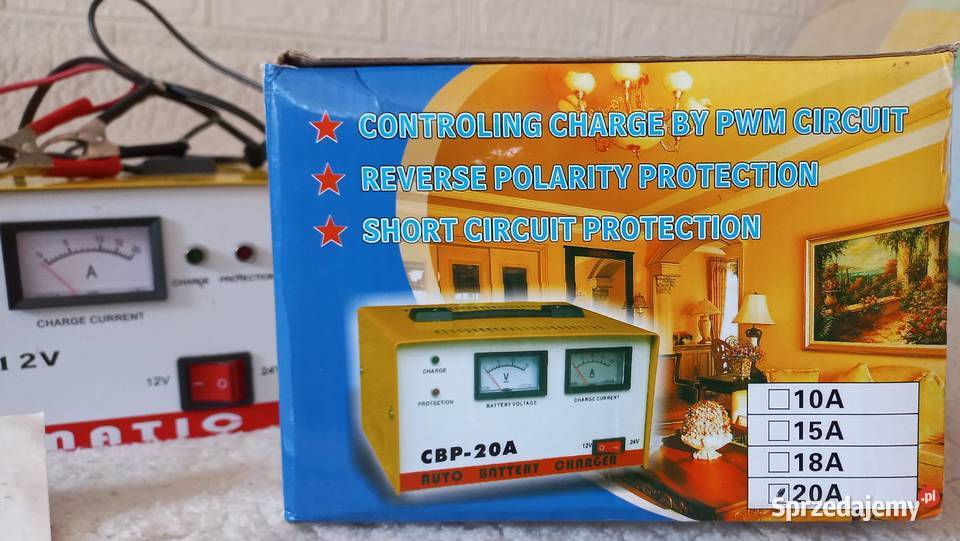 Prostownik Samochodowy CBP20A12V Woltomierz sprzedam
