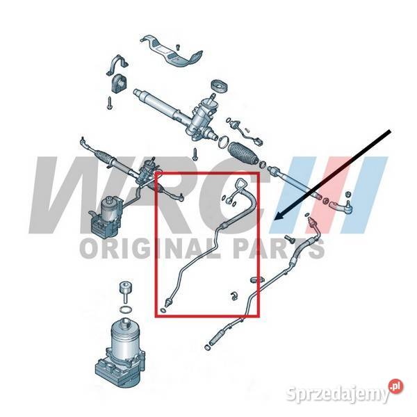 Przewód wspomagania Vw PoloFoxSkoda FabiaSeat Zawieszenie i układ kierowniczy Włocławek sprzedam
