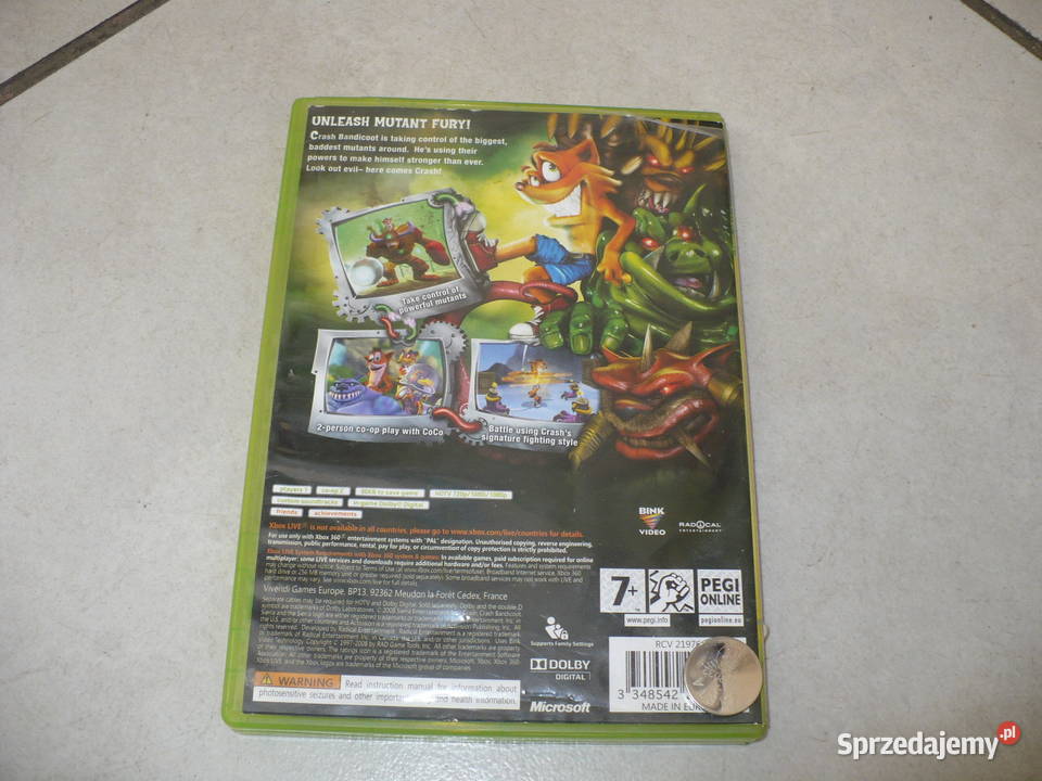 Gra Crash Mind Over Mutantna Xbox 360 Gry na konsole Jelenia Góra