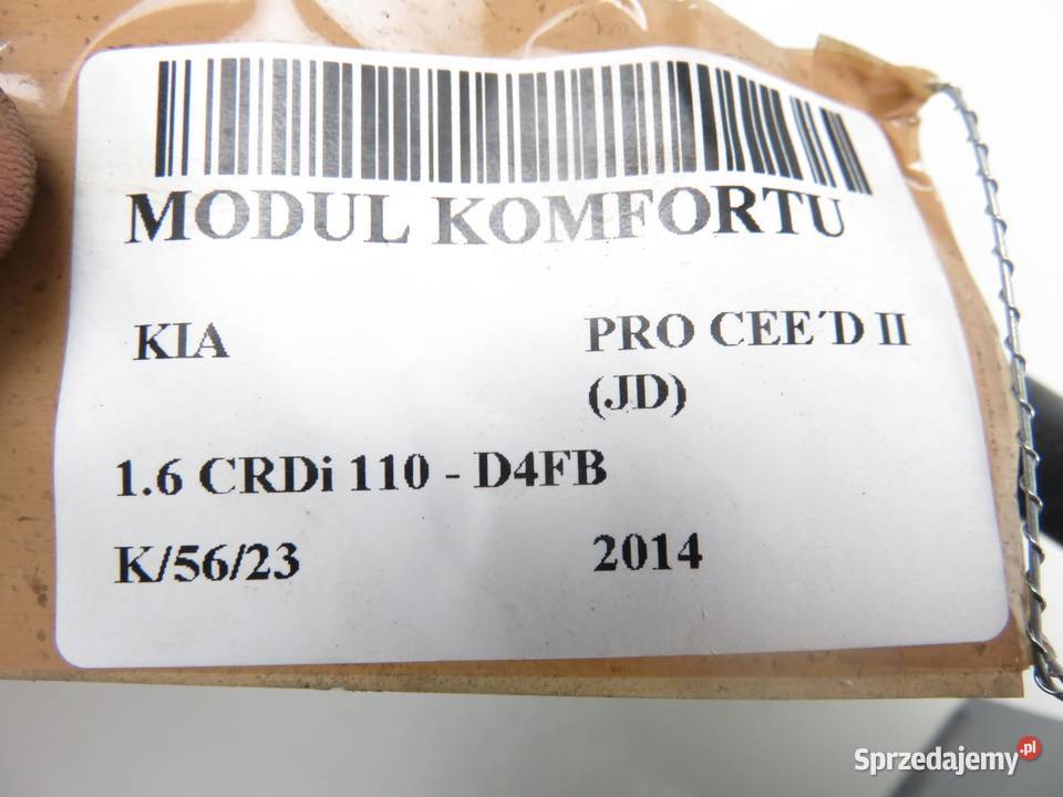 MODUŁ KOMFORTU KIA PRO CEED II 95400A2042 małopolskie