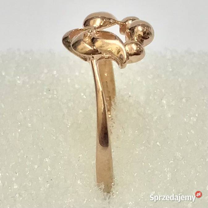 Złoty PIERŚCIONEK 585 14K cudowne WINOGRONA Pierścionki mazowieckie Warszawa