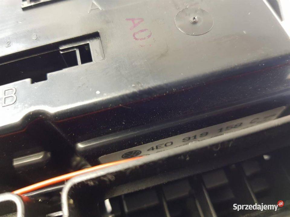 PANEL KLIMATYZACJI S8 D3 4E0819203B Lipno