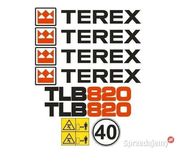 Naklejki oklejenie TEREX TLB820 Zamiennik Janików