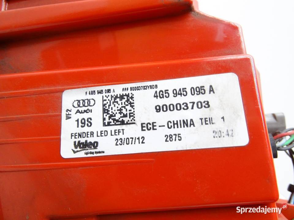 LAMPA LEWA LEWY TYŁ TYLNA 4G5945095A AUDI A6 C7