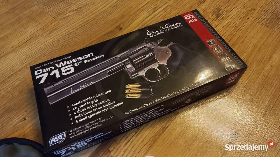 Wiatrówka Dan Wesson 715 Diabolo 45 mm nowa Węgierki sprzedam