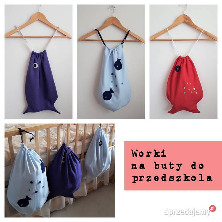 Worek rybka na zabawki dziecka różne kolory Łódź