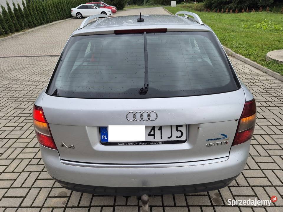 AUDI A4 B6 KOMBI 1900 TDIHAK lakier metallic Głogów