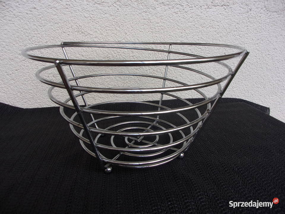 Piękny chromowany duży Kosz na owoce firmy DUKA mazowieckie Warszawa