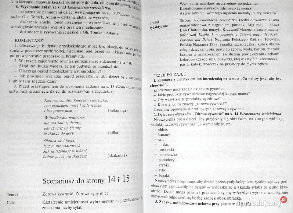 Elementarz Przewodnik metodyczny E Gajda I Rok wydania 2002 Kultura i Rozrywka Chełm