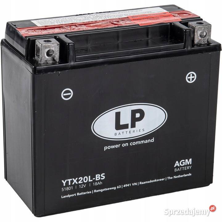 Akumulator motocyklowy Landport YTX20LBS 12V Gdynia
